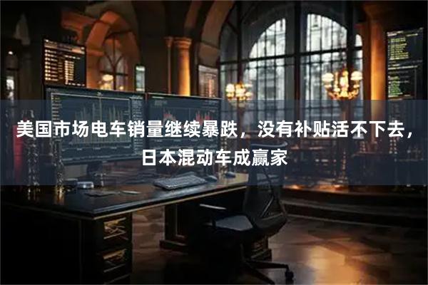 美国市场电车销量继续暴跌，没有补贴活不下去，日本混动车成赢家
