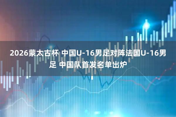 2026蒙太古杯 中国U-16男足对阵法国U-16男足 中国队首发名单出炉